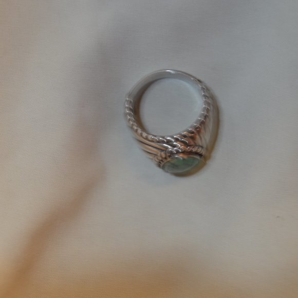 Carol Pollack Designer Ring Silver CP ring Men's stone ring by Carol Pollock - Picture 4 of 6